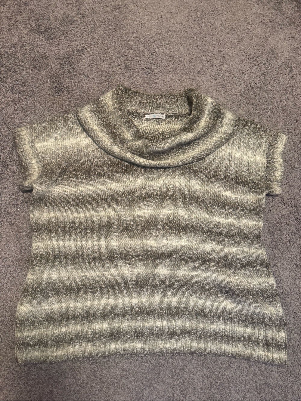 Maurices Heathered Short-Sleeve Cowl Neck Sweater